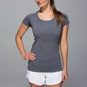 Lululemon swiftly tech short sleeve crew gray